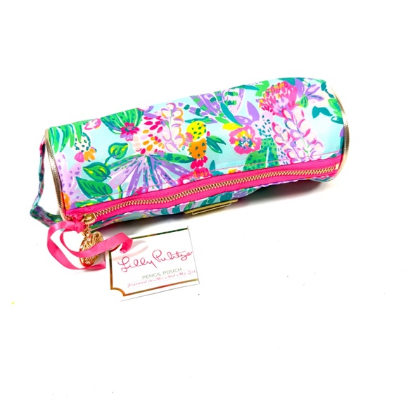 Lilly Pulitzer Me and My Zesty Pencil Pouch with Matching Pen NWT - Picture 10 of 11